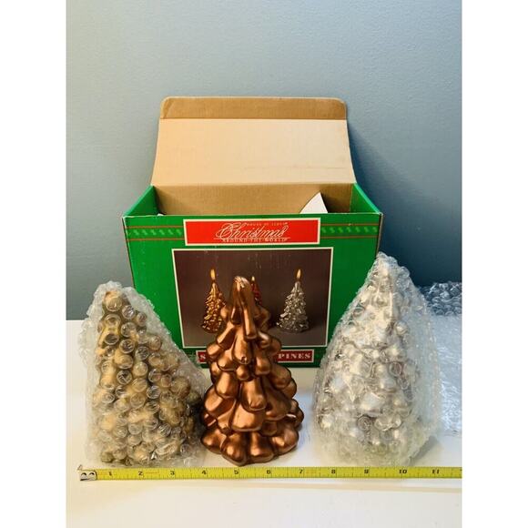 Vintage House of Lloyd New Shimmering Pines Candles Christmas Around The World - Picture 8 of 10